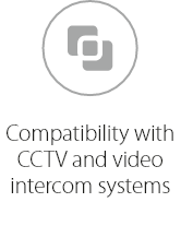 Compatibility with CCTV and video intercom systems