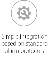 Simple integration based on standard alarm protocols